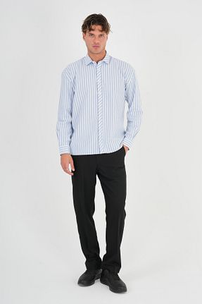پیراهن آبی مردانه اورسایز Redline - کد 938486902