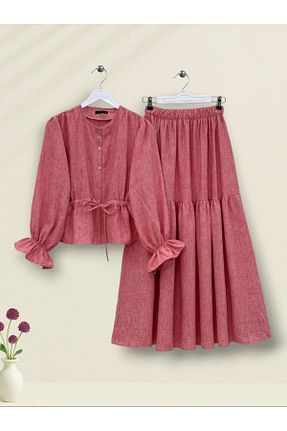 ست بالاتنه و پائین تنه رنگی زنانه بافتنی Modamorfo - کد 938501900