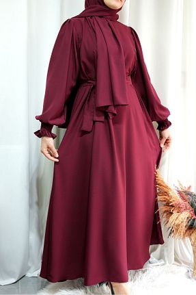 لباس حجاب قرمز زنانه سایز بزرگ afife - کد 825493291