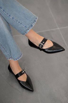 بابت مشکی زنانه چرم لاکی Parponi - کد 938840788