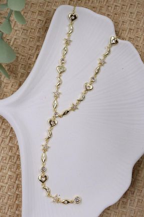 گردنبند استیل ( فولاد ) زرد استیل (فولاد) mercanjewelry - کد 938497017