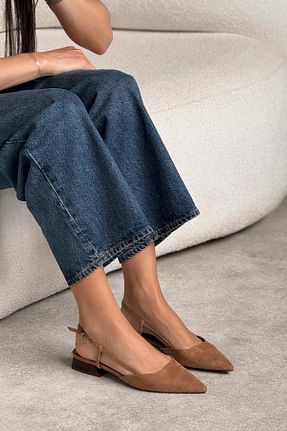 بابت قهوه ای زنانه جیر NİŞANTAŞI SHOES - کد 937767819