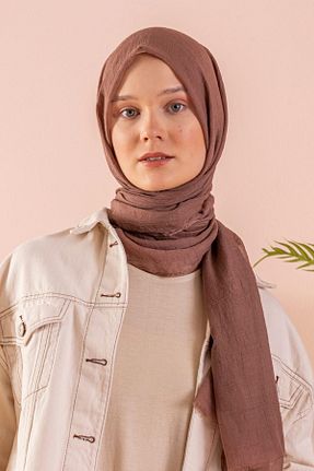شال قهوه ای زنانه پلی استر Javel - کد 938512666