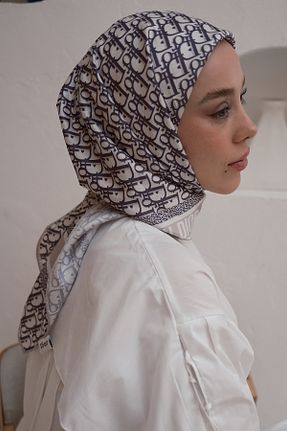 روسری طوسی 90 x 90 diorel - کد 938509518