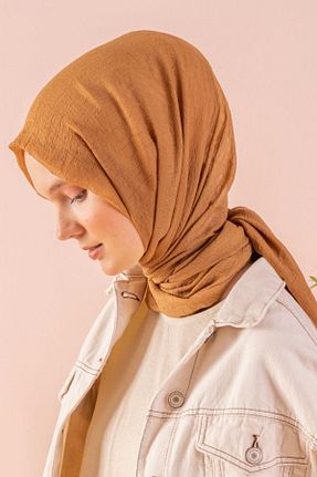 شال نارنجی زنانه پلی استر Javel - کد 938512654