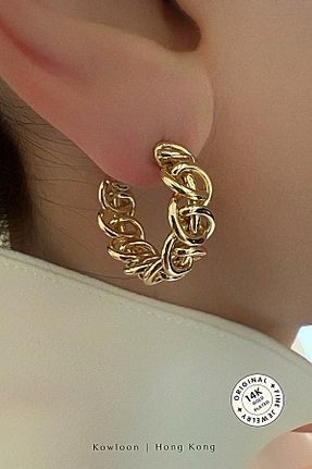 گوشواره استیل (فولاد) طلائی استیل (فولاد) Cacharel Classic - کد 937201779