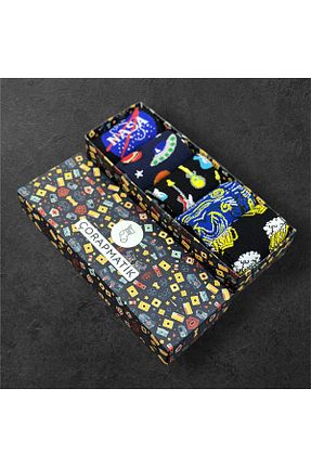 جوراب رنگی زنانه %100 پنبه çorapmatik - کد 938510086