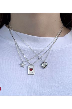 گردنبند جواهر طوسی زنانه Eylülün Takısı - کد 938510326