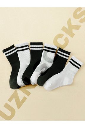 جوراب سفید زنانه پنبه ای UZN SOCKS - کد 925024514