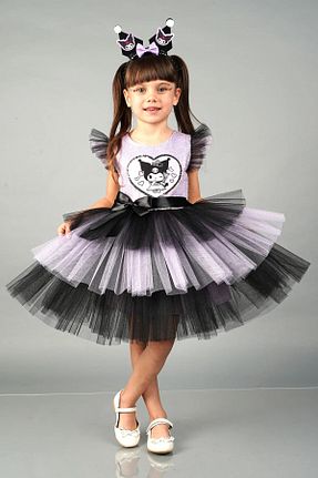 لباس مجلسی و فارغ التحصیلی بنفش بچه گانه پنبه پلی استر PefyBaby - کد 925730116