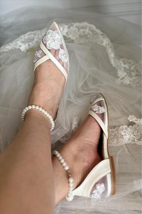 بابت سفید زنانه چرم مصنوعی LİNEER - کد 849684940