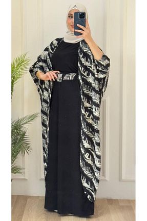 لباس حجاب مشکی زنانه رگولار Tebrikler tekstil - کد 938576967