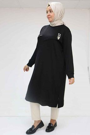 تونیک سایز بزرگ رنگی زنانه بافتنی Eslina - کد 938579599