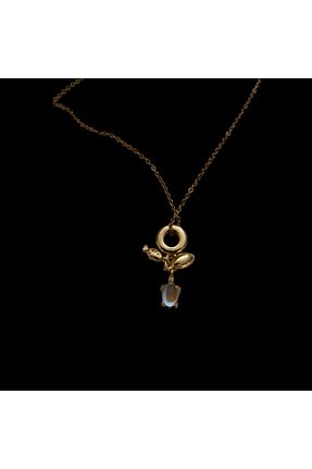 گردنبند استیل ( فولاد ) زرد زنانه استیل (فولاد) bircan yıldırım niyet bulutları - کد 938591118