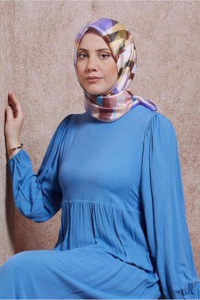 روسری بنفش پلی استر Alvina - کد 846355915