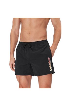شلوارک ساحلی مشکی مردانه پلی استر Quiksilver - کد 938598724