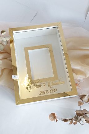قاب عکس طلائی 1 پارچه Verda Çerçeve - کد 740109180