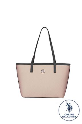 کیف دوشی طوسی زنانه چرم مصنوعی U.S. Polo Assn. - کد 463246490