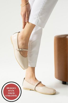 بابت بژ زنانه چرم مصنوعی MÜJERİL