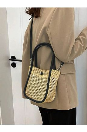 کیف دوشی مشکی زنانه حصیر Katusa - کد 938635628