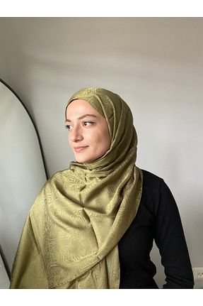 شال خاکی زنانه پنبه ای LOSYANA - کد 938643630
