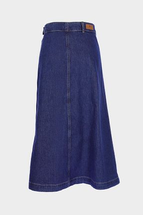 دامن آبی زنانه پارچه CROSS JEANS - کد 938642011