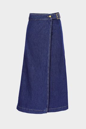 دامن آبی زنانه پارچه CROSS JEANS - کد 938642011