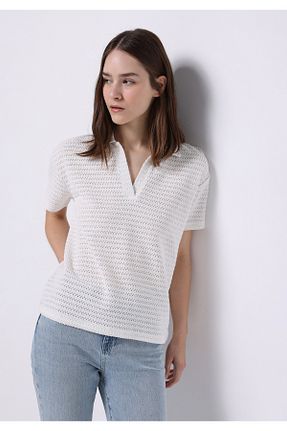 تیشرت سفید زنانه رگولار Colin’s - کد 938656690
