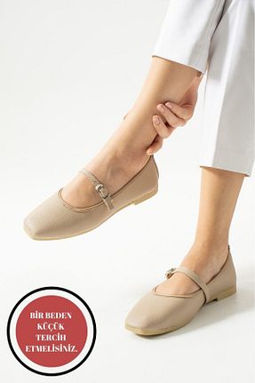 بابت بژ زنانه چرم مصنوعی MÜJERİL