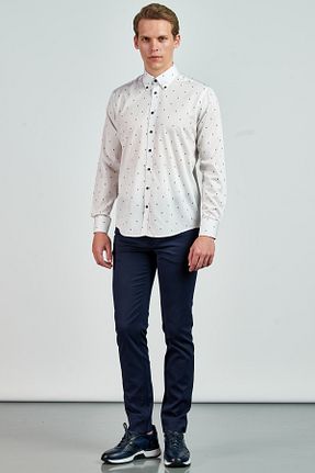 پیراهن سفید مردانه اسلیم فیت Giovane Gentile - کد 39133400
