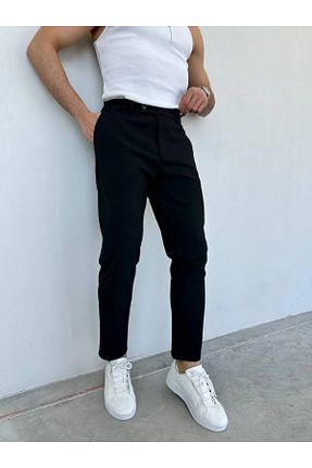 شلوار مشکی مردانه بافتنی OHEPMODA - کد 917253554