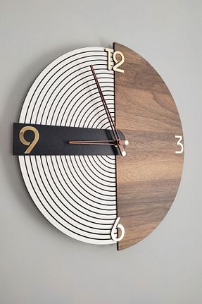 ساعت دیواری قهوه ای 40 * 40 Blackframe - کد 858558496