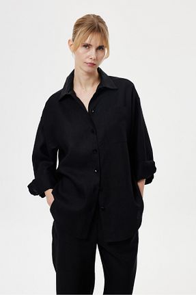 ست بالاتنه و پائین تنه مشکی زنانه پنبه ای NAGRADA - کد 939001984