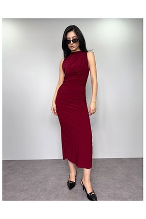 لباس زرشکی زنانه بافتنی DEQ FASHION - کد 905396517