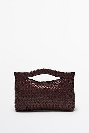 کیف دوشی قهوه ای زنانه چرم خالص Massimo Dutti - کد 938682712