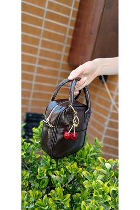 کیف دوشی قهوه ای زنانه چرم مصنوعی ÇANTA - کد 939012582