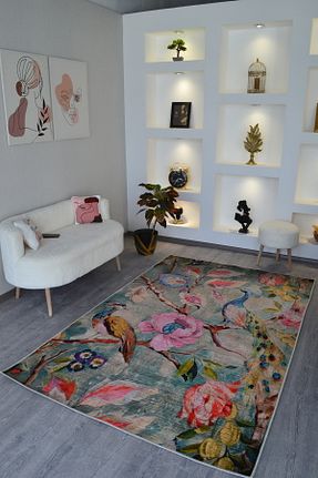 فرش رنگی قابل شستشو Rugs Modern Halı - کد 842007809