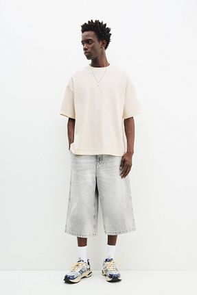 تیشرت سفید مردانه Boxy Pull & Bear - کد 938776942