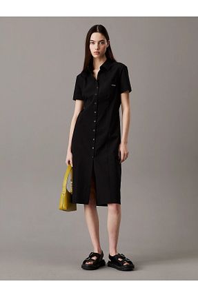 لباس مشکی زنانه بافتنی Calvin Klein - کد 938779973