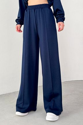 ست بالاتنه و پائین تنه سرمه ای زنانه بافتنی Cappmoda - کد 896245137