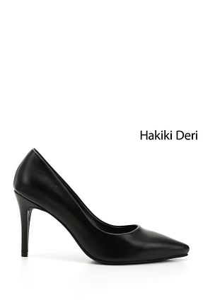 کفش استایلیتو مشکی پاشنه نازک GÖNDERİ(R) - کد 933329574