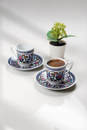 فنجان قهوه طوسی 6 نفره Güral Porselen - کد 4360594