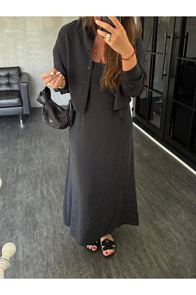 ست بالاتنه و پائین تنه مشکی زنانه بافتنی youlike butik - کد 938787461