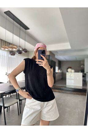 بلوز مشکی زنانه ساده codudem - کد 938816302