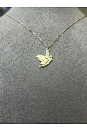 گردنبند طلا سبز زنانه 14 عیار Altın - کد 939018313