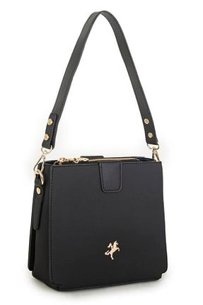 کیف پستچی مشکی زنانه چرم مصنوعی Nas Bag - کد 938806922