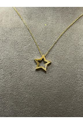 گردنبند طلا بژ زنانه 14 عیار Altın - کد 939018427