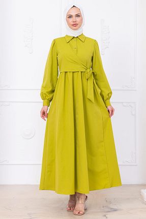 لباس حجاب سبز زنانه رگولار hafsamina - کد 938818429