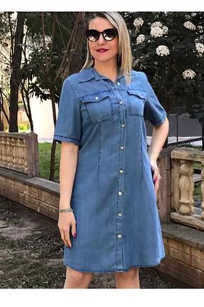 شلوار جین سایز بزرگ آبی زنانه پاچه ساده AKŞEN GİYİM - کد 763528750