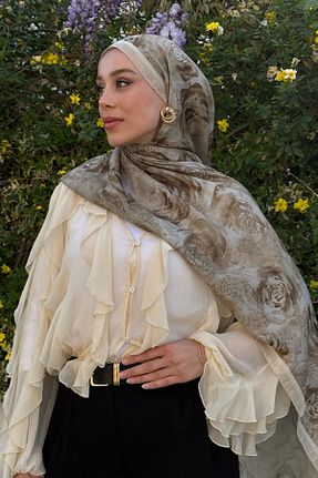 شال رنگی زنانه پنبه ای cs camellia scarf - کد 938846218